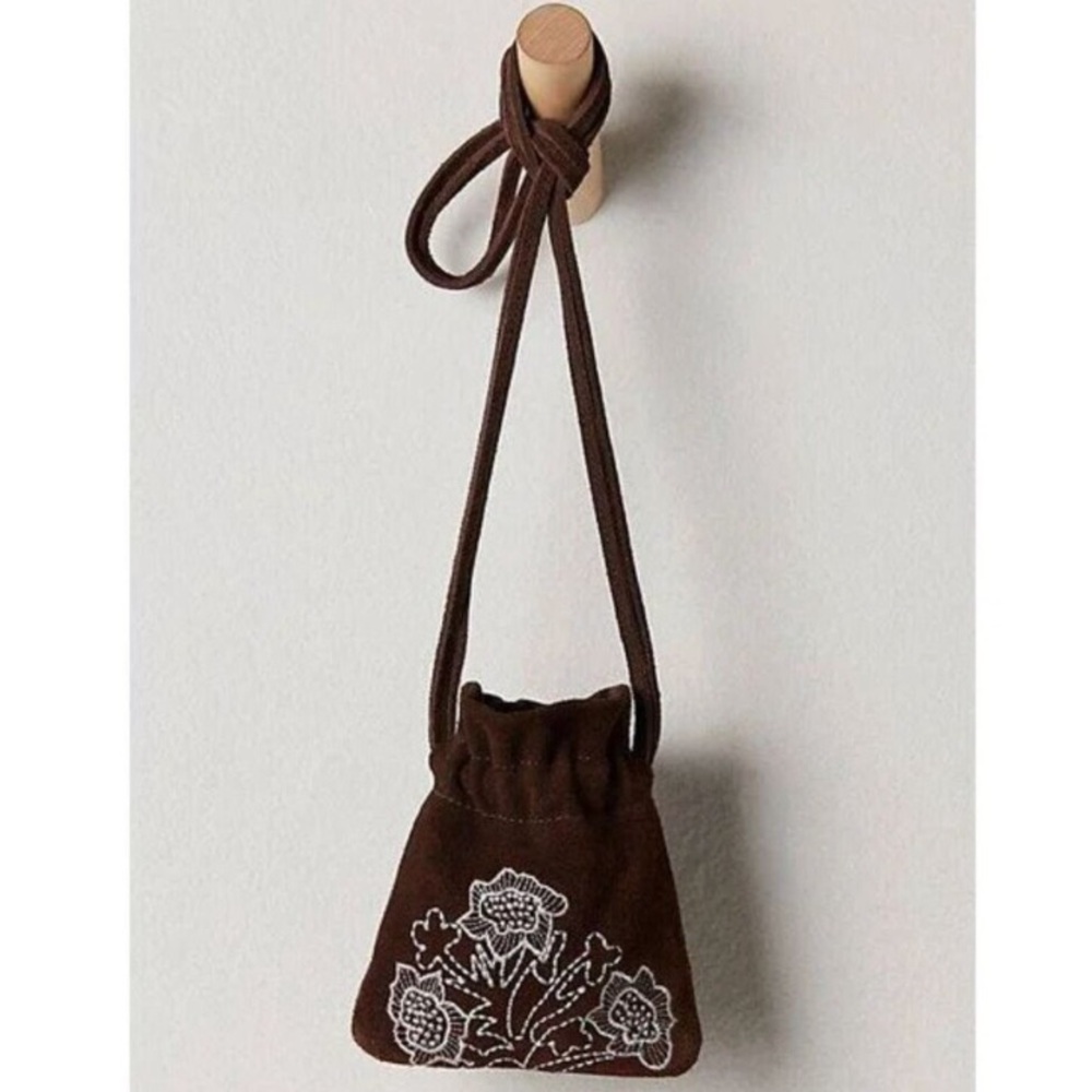 Free People! Eden Mini Pouch Bag In Espresso NWT! - Picture 12 of 16